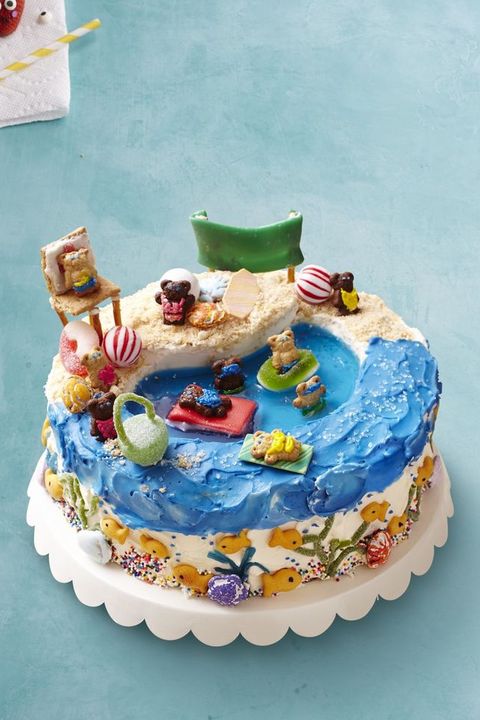 fathers day cake beach cake