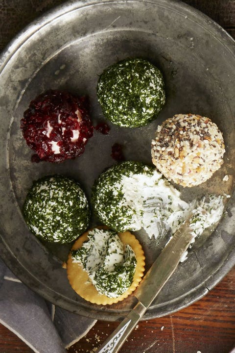 christmas dinner ideas trio of cheese balls