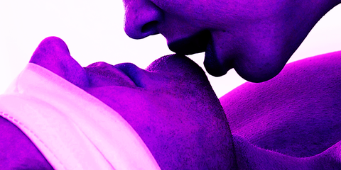 Lip, Purple, Violet, Colorfulness, Magenta, Lavender, Nail, Love, Close-up, Gesture, 