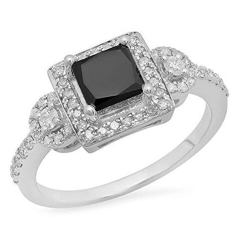 Cute Black Diamond Engagement Rings Your Inner Goth Will Love