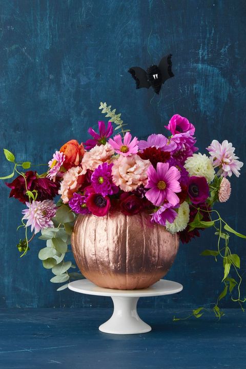 pumpkin carving ideas flower vase