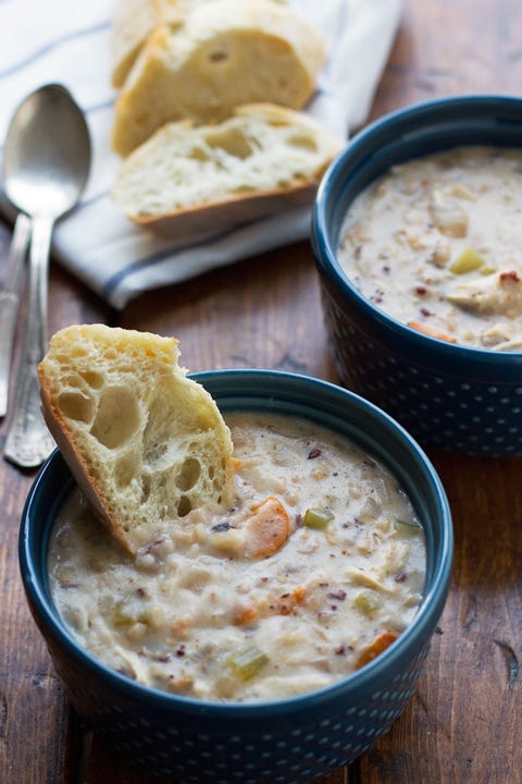 creamy chicken wild rice soup slow cooker