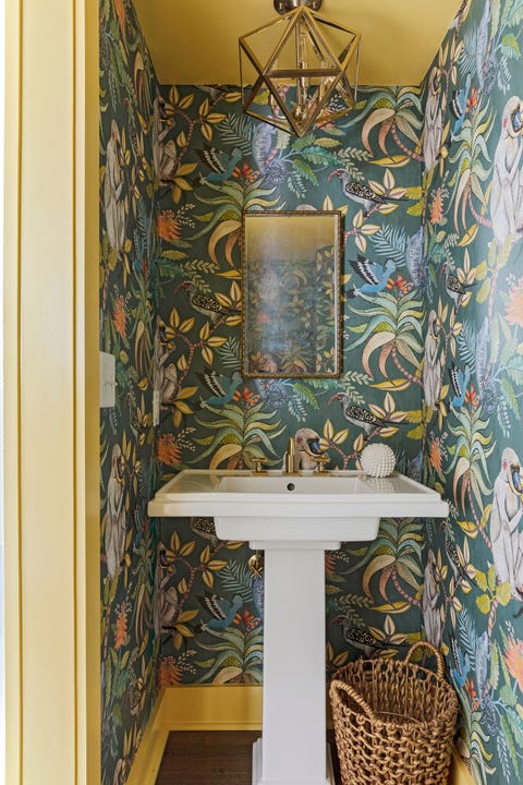 Green, Room, Furniture, Interior design, Wall, Tile, Wallpaper, Architecture, House, Floor, 
