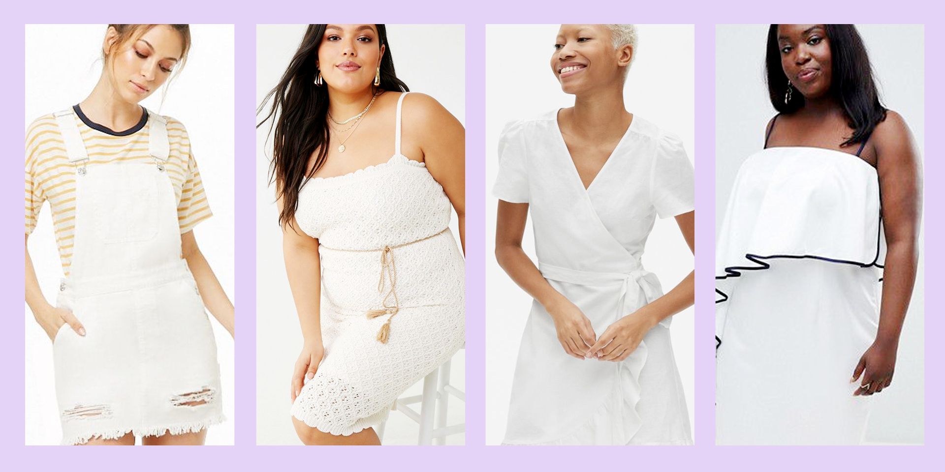 Casual White Summer Dresses - White 