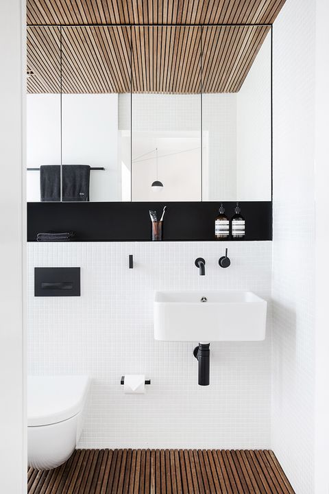 Tendencia: 20 baños modernos con grifos negros