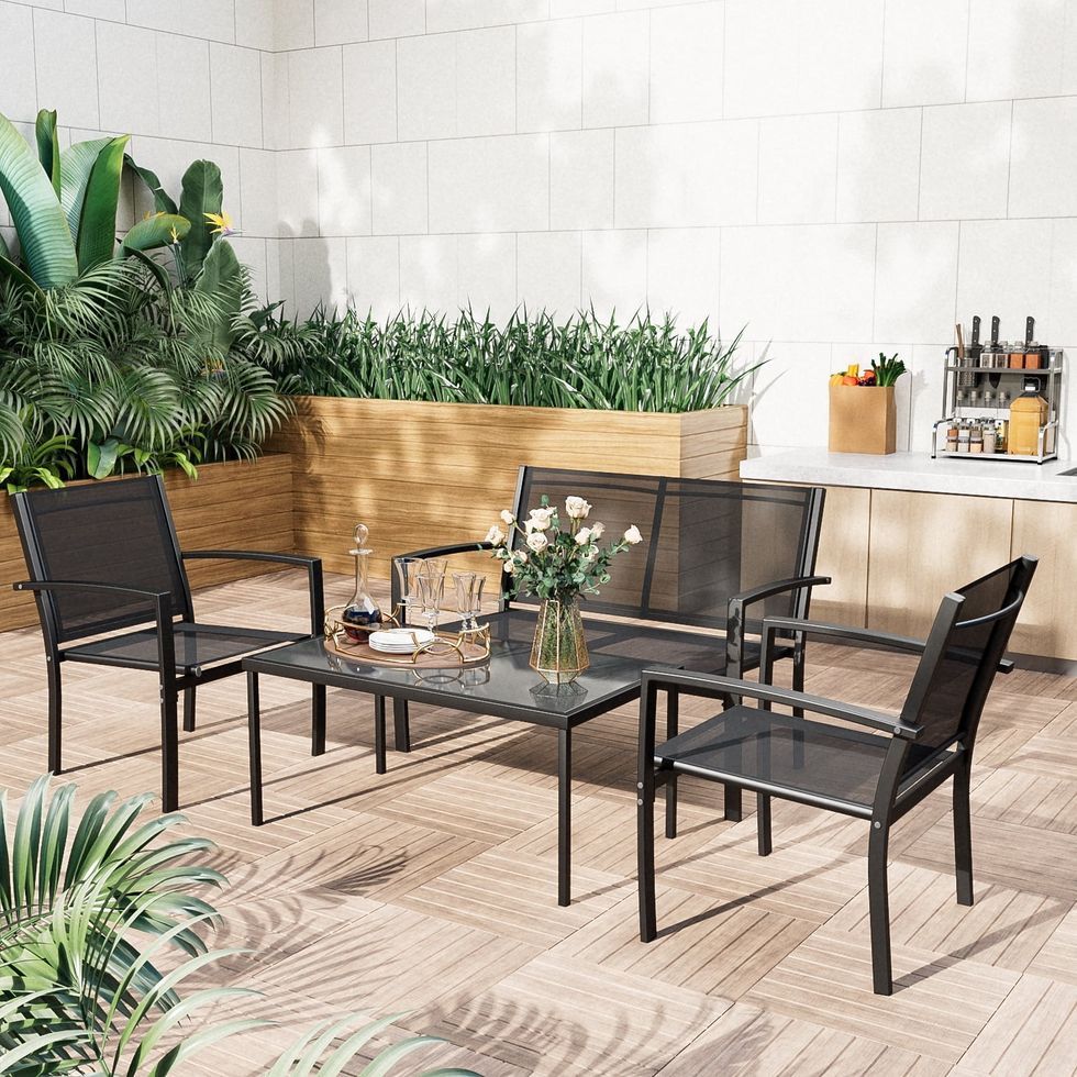 These Outdoor Patio Sets Provide Stylish Lounging, Just In Time for Backyard Hangs