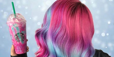 Magenta, Purple, Pink, Violet, Red hair, Cool, Hair coloring, Drinking straw, Long hair, Step cutting, 