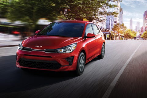 2022 kia rio hatchback front exterior