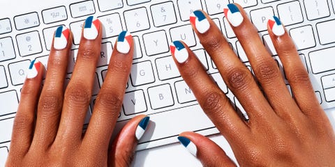 Color Blocked Geometric Manicure How To How To Create Color Blocked Nail Art
