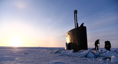 How the Navy Punches a Nuclear Sub Through Arctic Ice