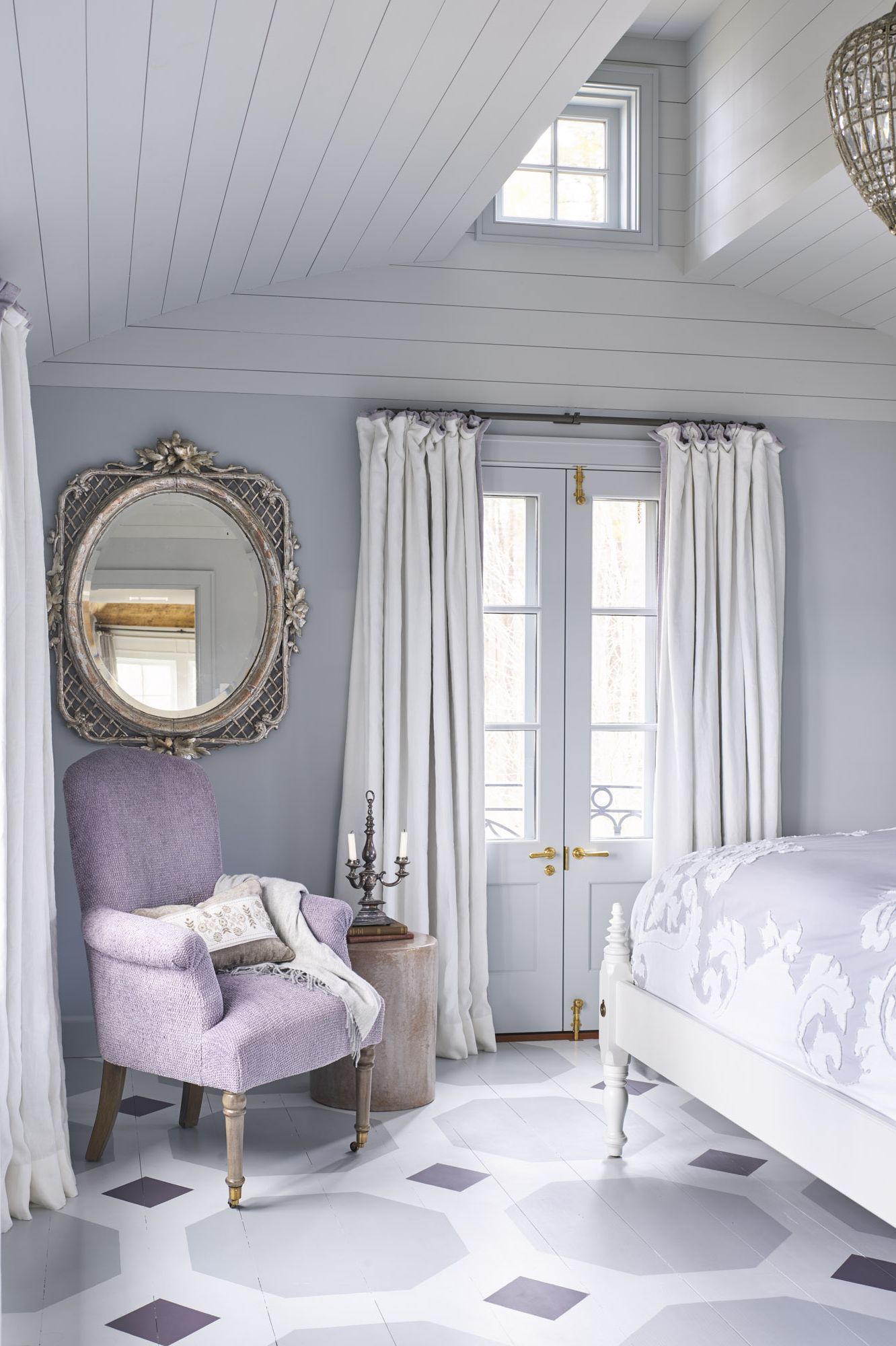modern purple bedroom colors