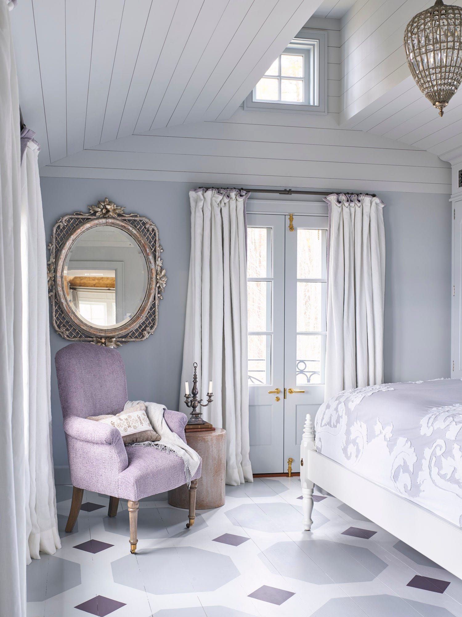 modern purple bedroom colors