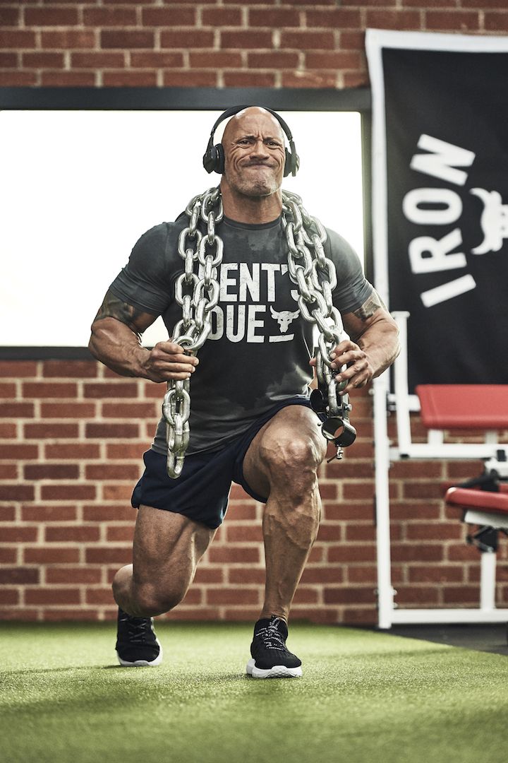 the rock wearing under armour