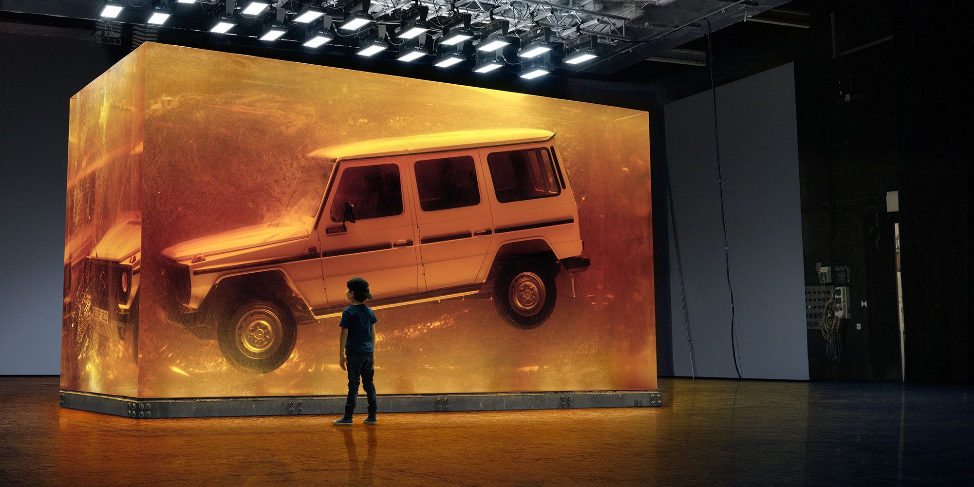 Mercedes Put a 1979 G-Wagen In 50 Tons Of Resin (From 2018)