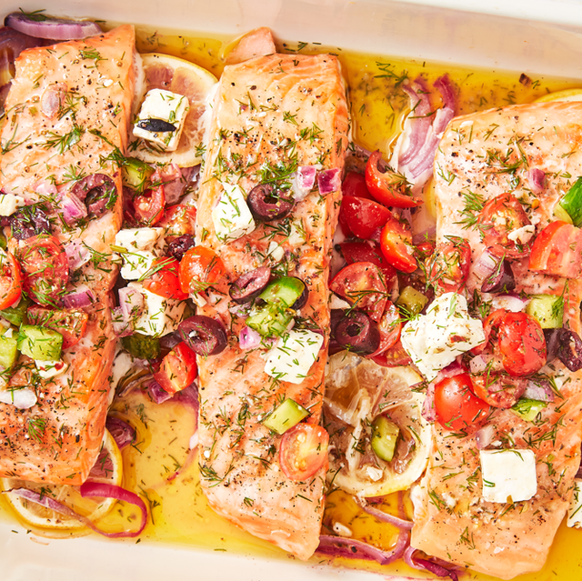 Greek Salmon - Delish.com