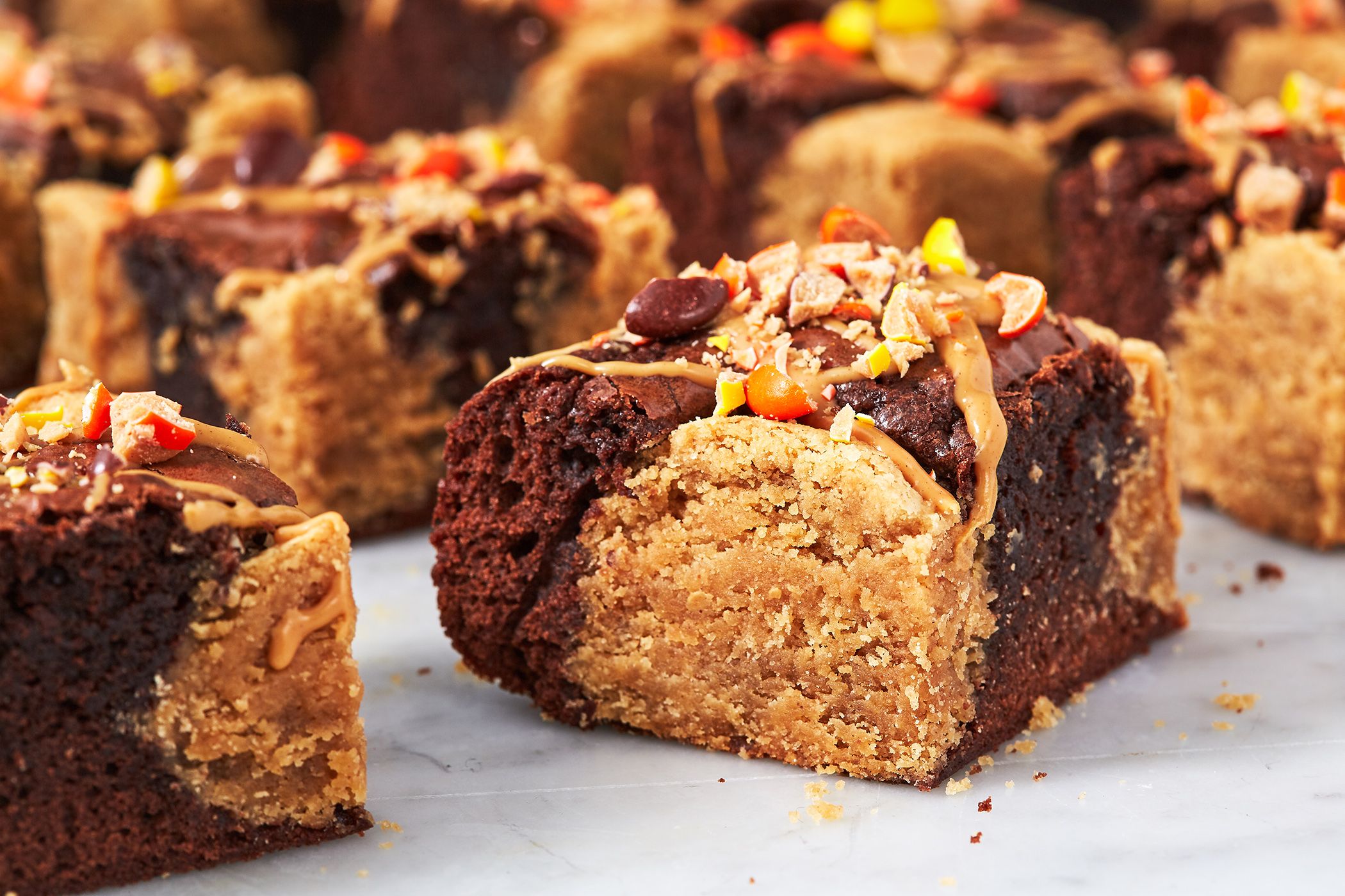 Peanut Butter Cookie–Stuffed Brownies-image
