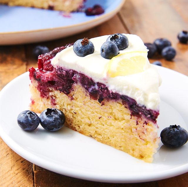 lemon blueberry upside down cake delish