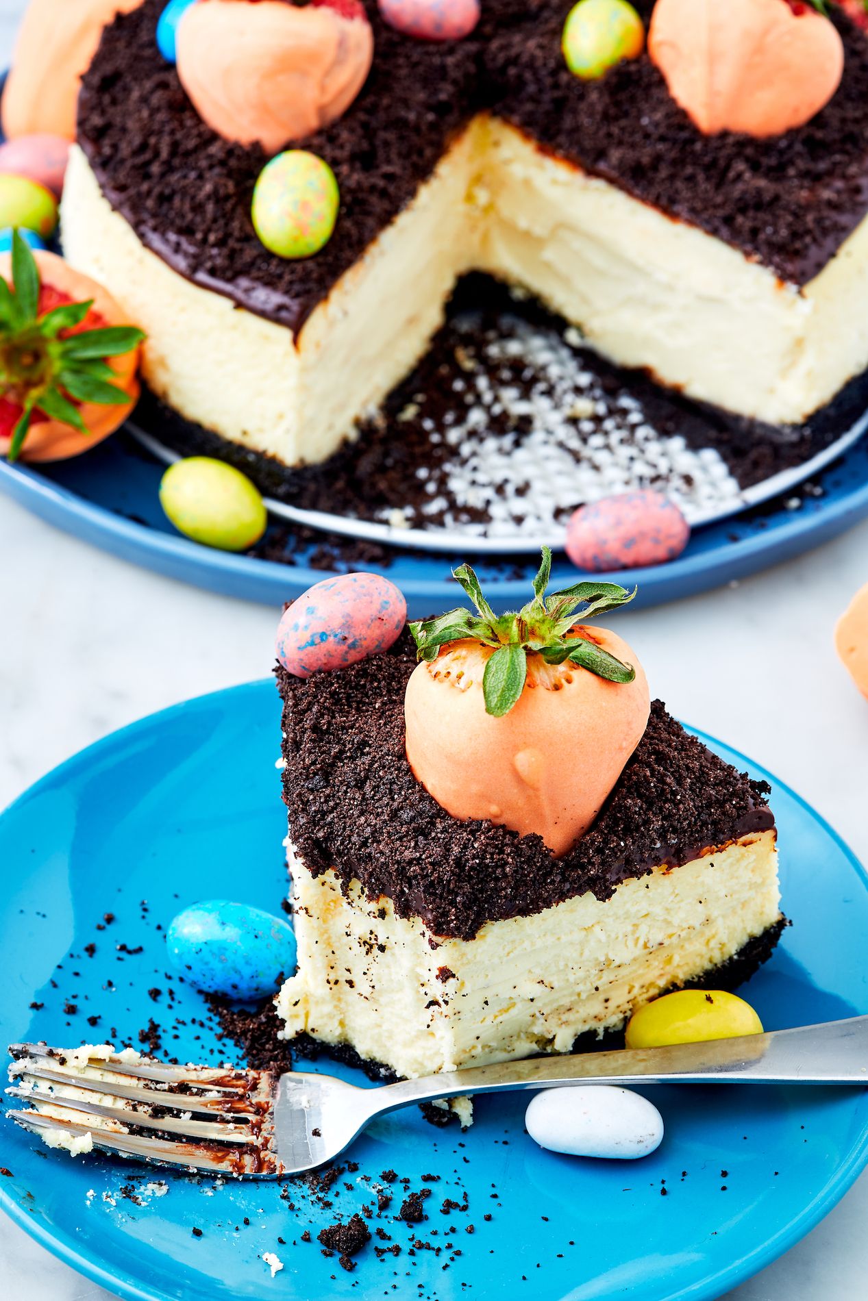 66 Easy Easter Desserts Recipes For Cute Easter Dessert Ideas   190409 Carrot Patch Cheesecake 257 1 1555088056 