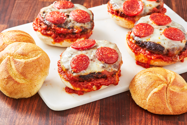 Best Pizza Burgers Recipe Best Burger Recipes Delish Com