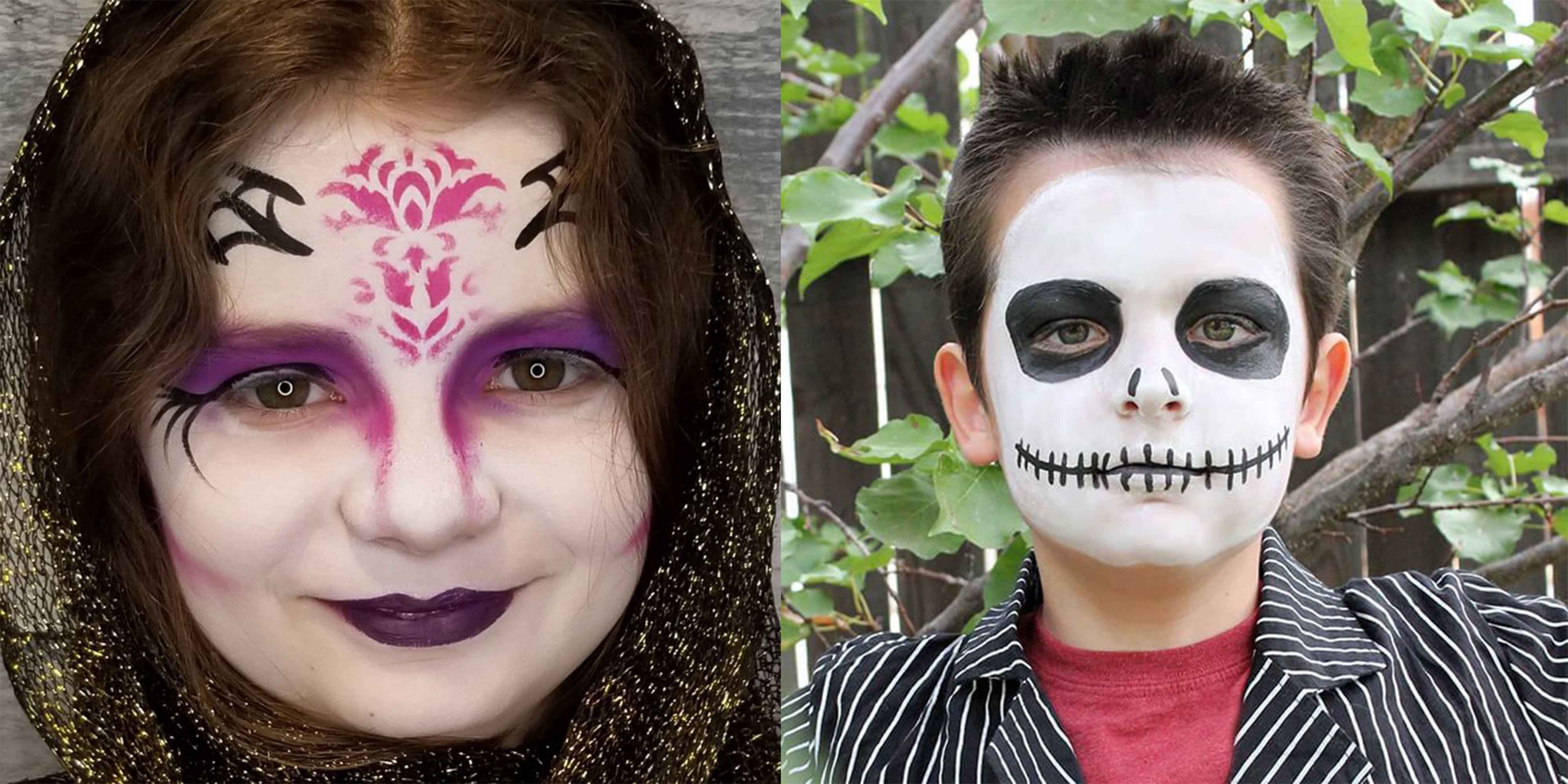 30 Easy Halloween Face Paint Ideas Halloween Makeup Ideas For Kids 2021