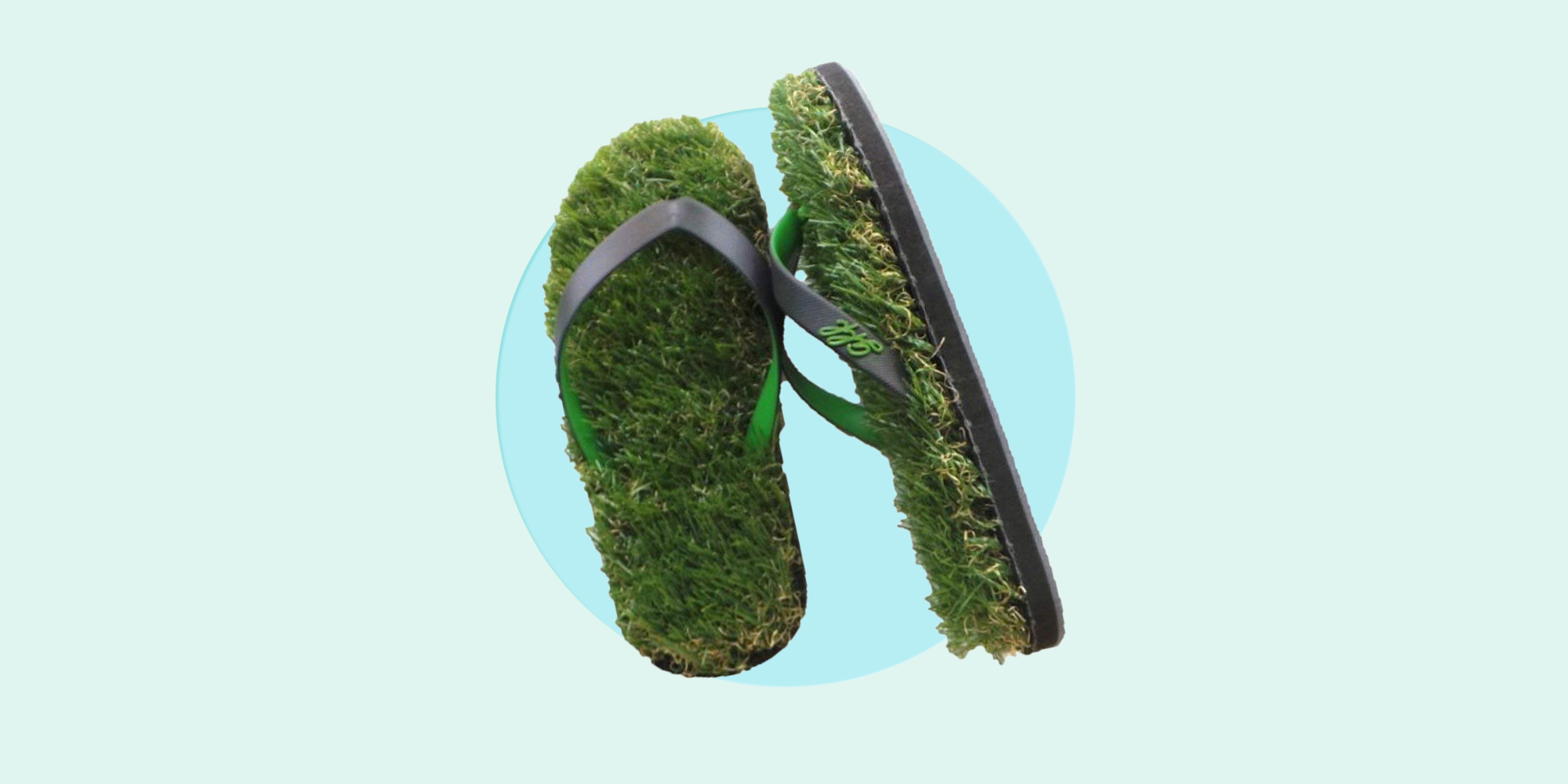 These $20 Grass Flip Flops Are the 