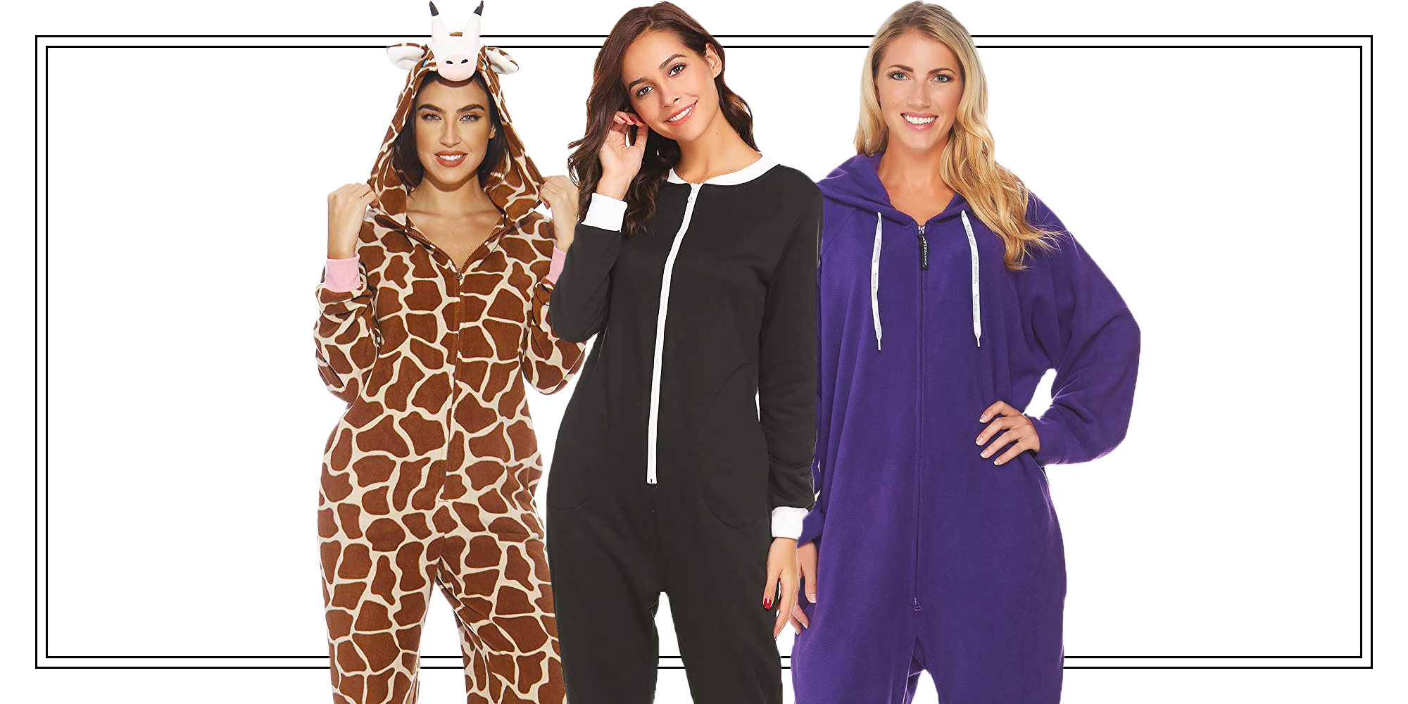 hooded pyjamas ladies