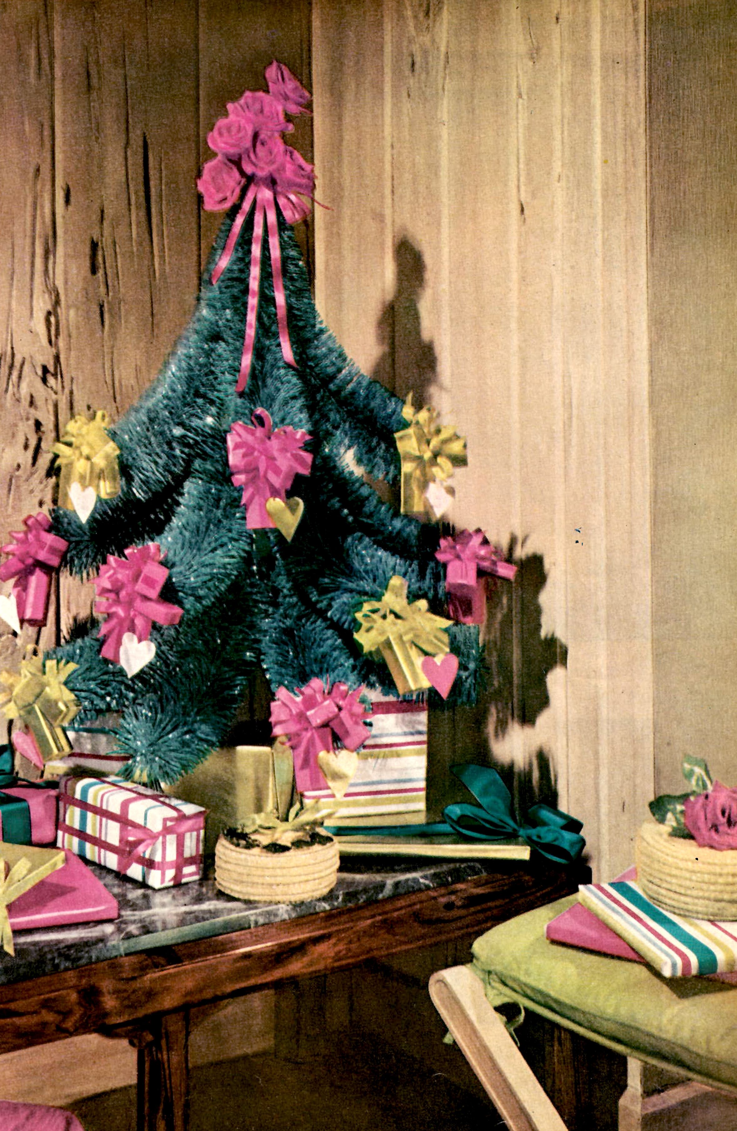 Vintage Blown Glass Christmas ornament~ Red Silver /& White~ Stripe Star design~ 1950/'s Retro holiday decor