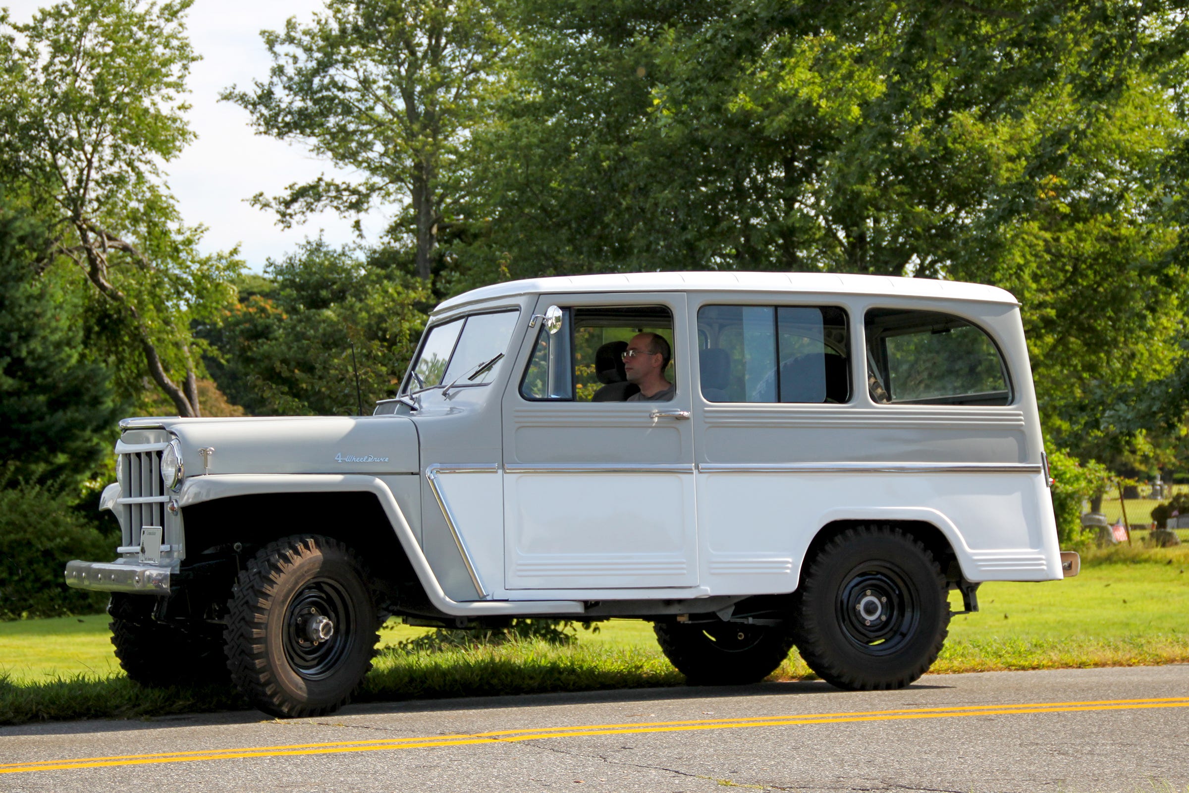 Vintage Willys Jeep Wagon Spotted on the Street