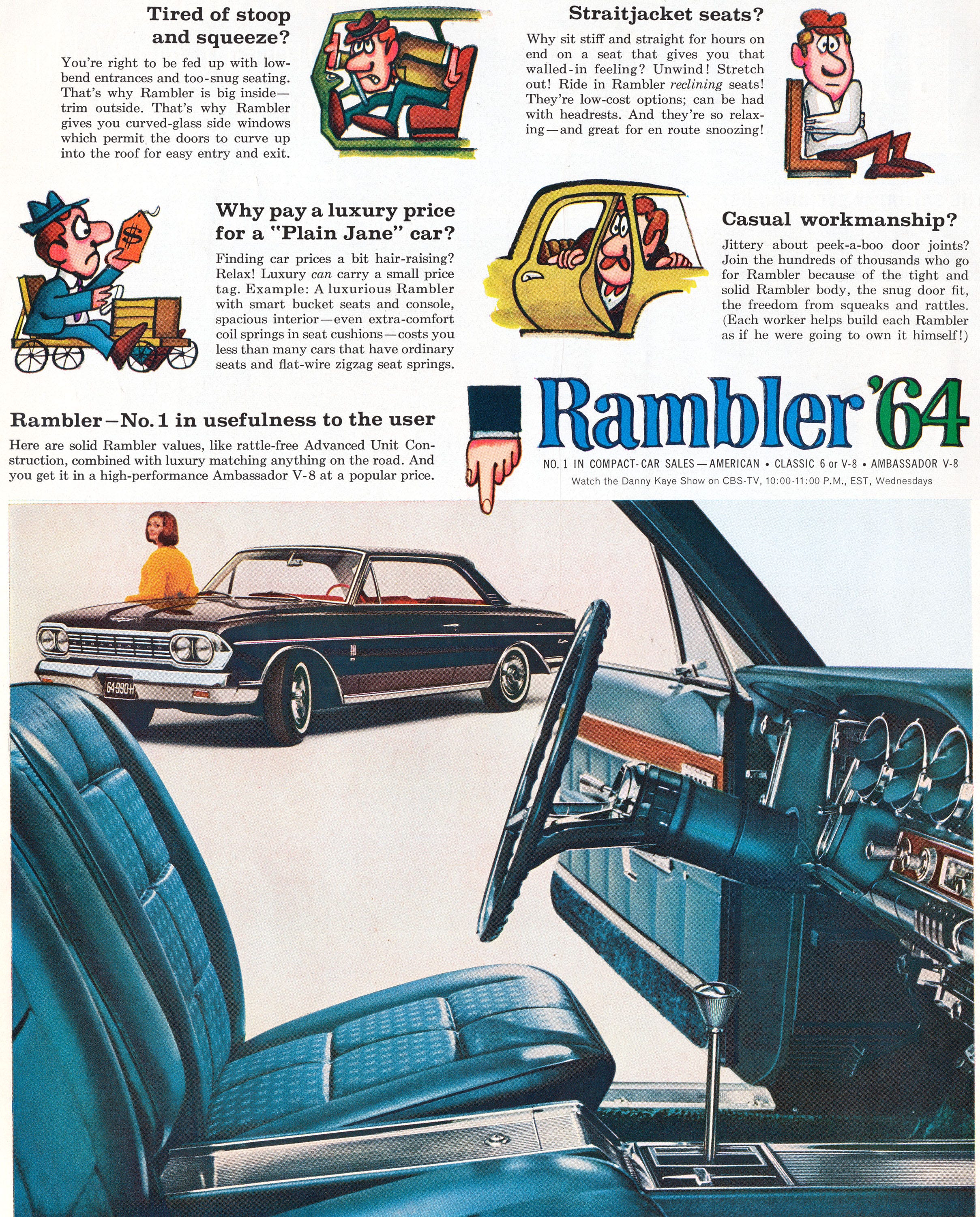 The 1964 AMC Ramblers Banish Casual Workmanship, Straitjacket Seats