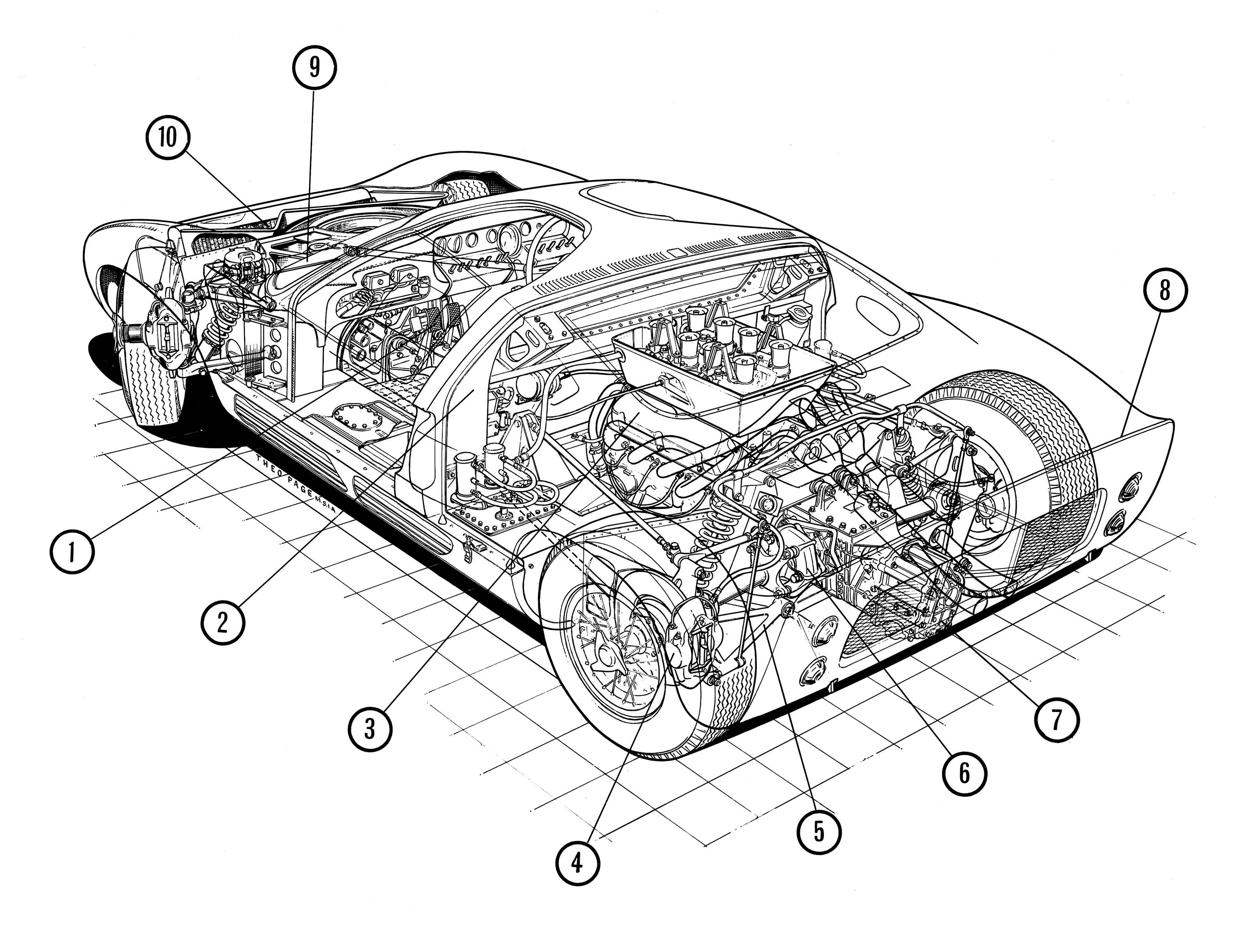 Форд gt 40 чертеж