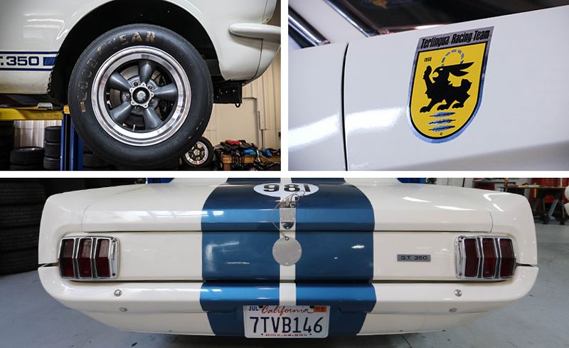 1965 Ford Mustang Shelby GT350SR  2'X4' Vinyl Banner. 
