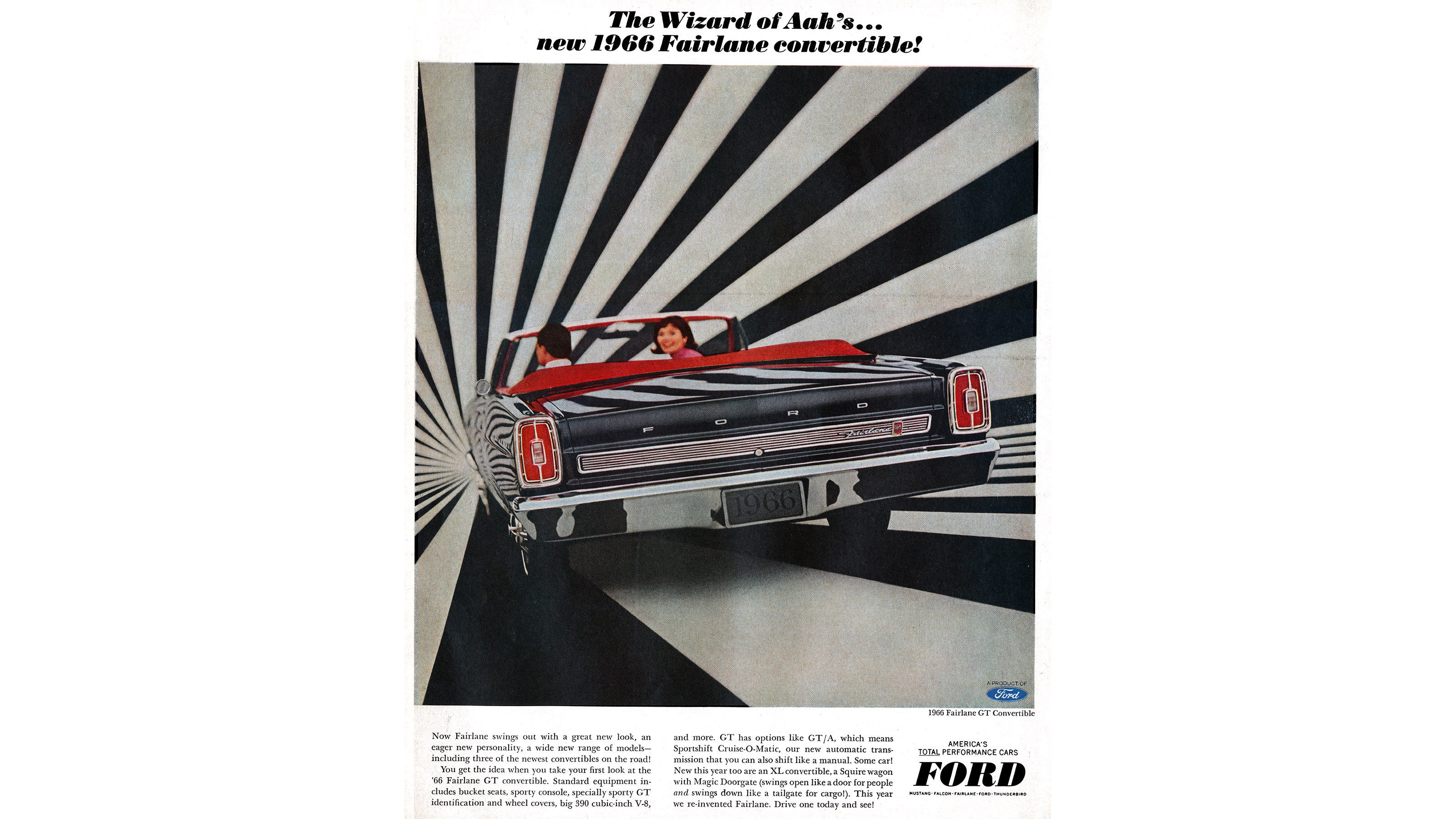 Drive the New 1966 Ford Fairlane Convertible into a Lysergic Sunset