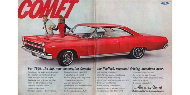 1966 mercury comet cyclone magazine advertisement