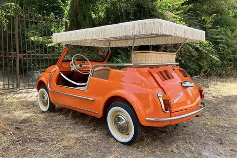 1971 fiat 500f jolly clone برای فروش با یک تریلر