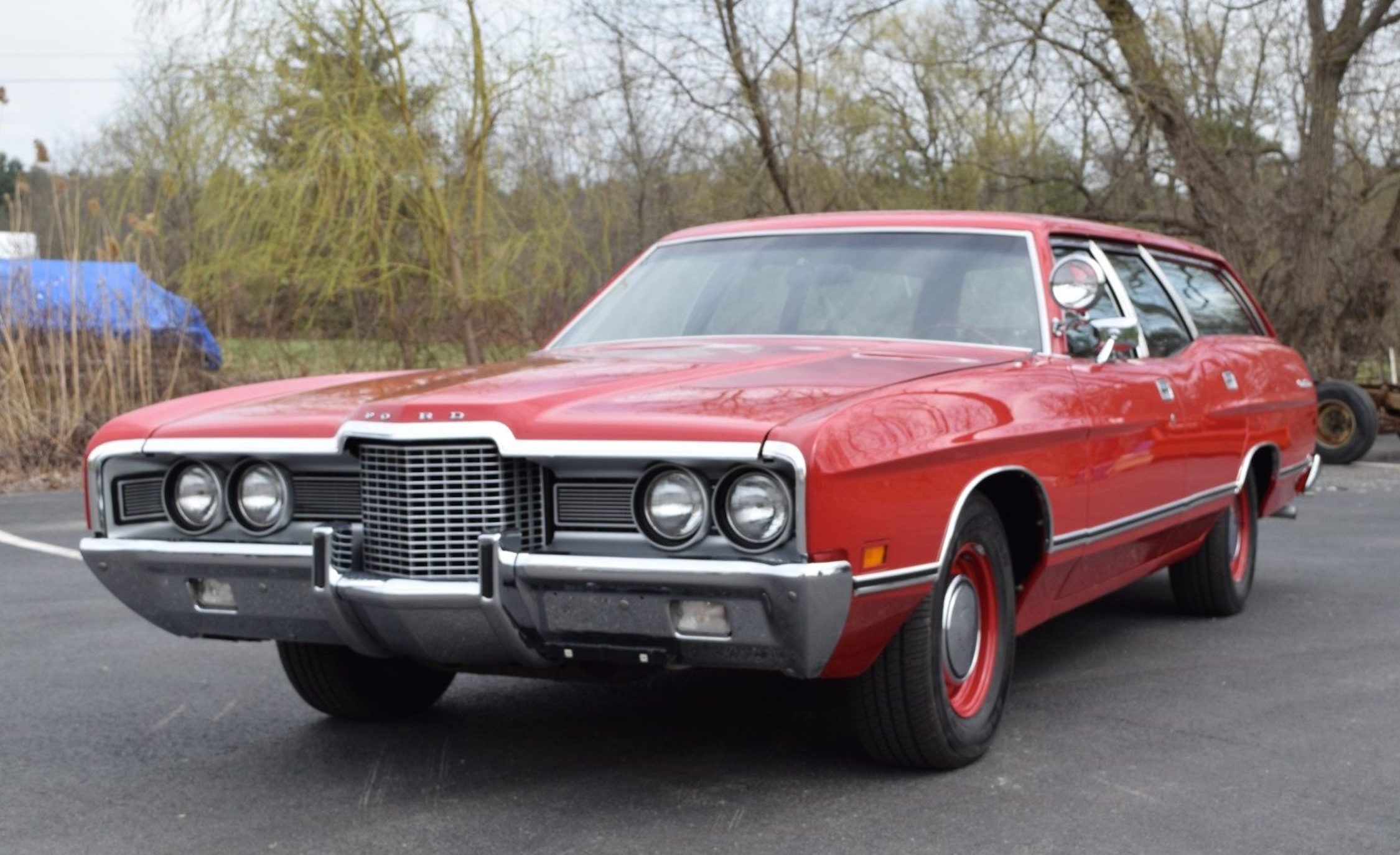 1971 Ford Galaxie 500 Wagon With Police V 8 Up For Auction
