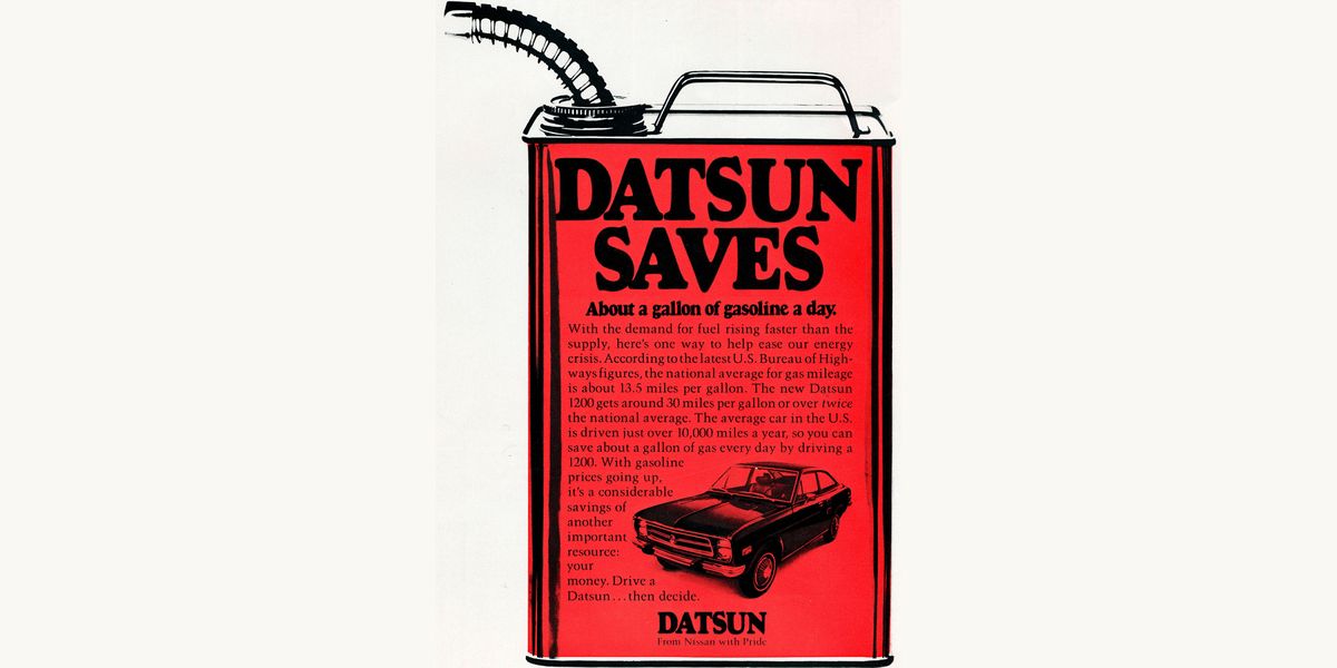 1973 Datsun 1200 Saves over a Gallon of Gas per Day