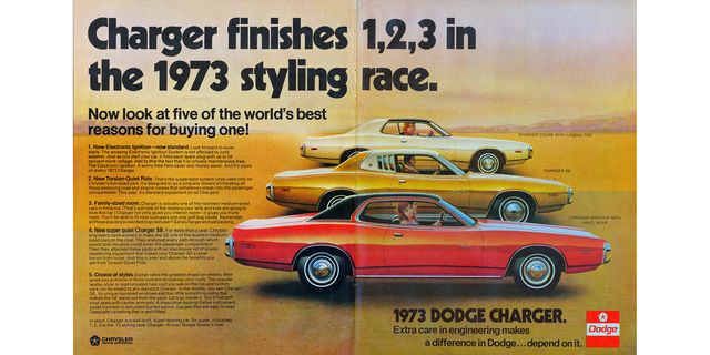 1973 dodge charger magazine advertisement