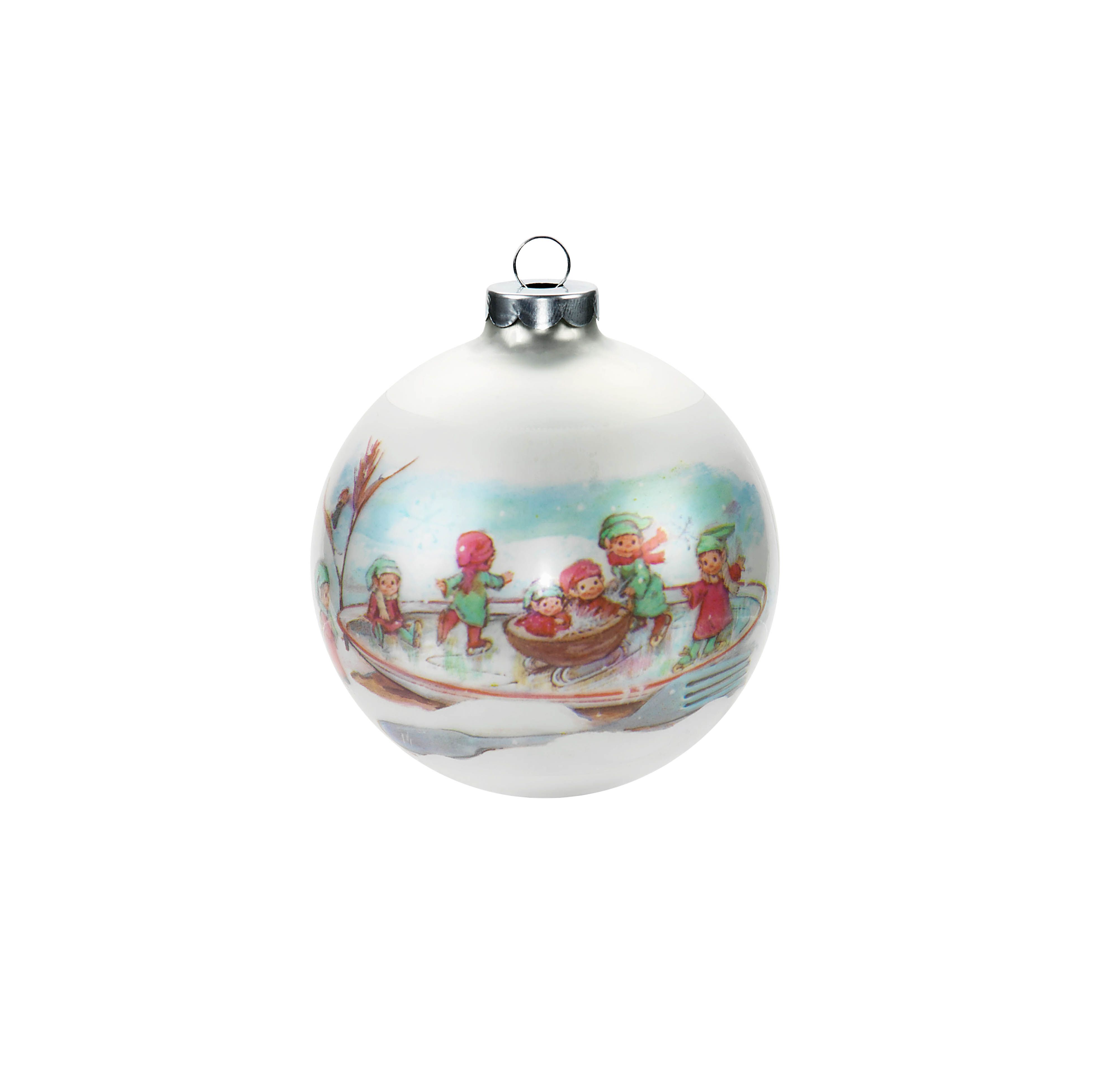 In Box! Dated 1981 Hallmark "First Christmas Together" Glass Keepsake Ornament 