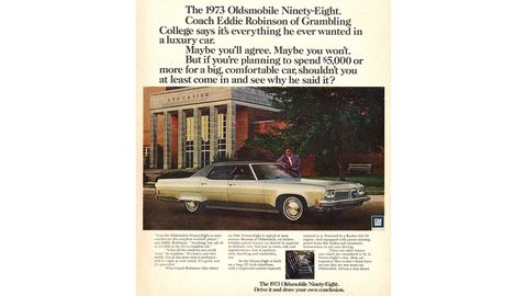 1973 Oldsmobile Ninety-Eight Magazine Advertisement
