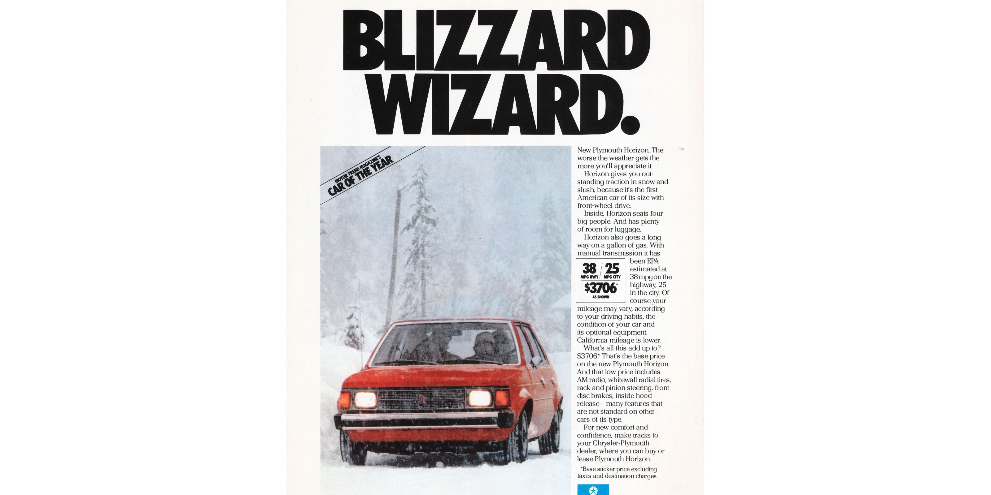 1978 Plymouth Horizon Is the Blizzard Wizard