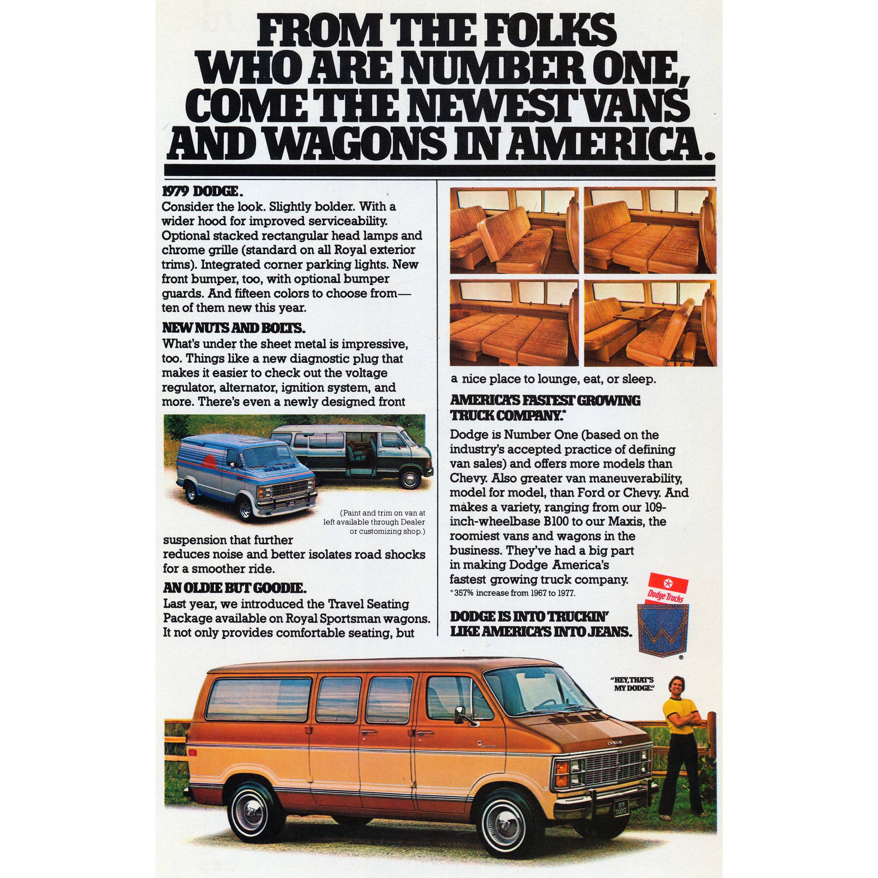 1979 Dodge Vans Are Into Truckin' Like America's Into Blue Jeans