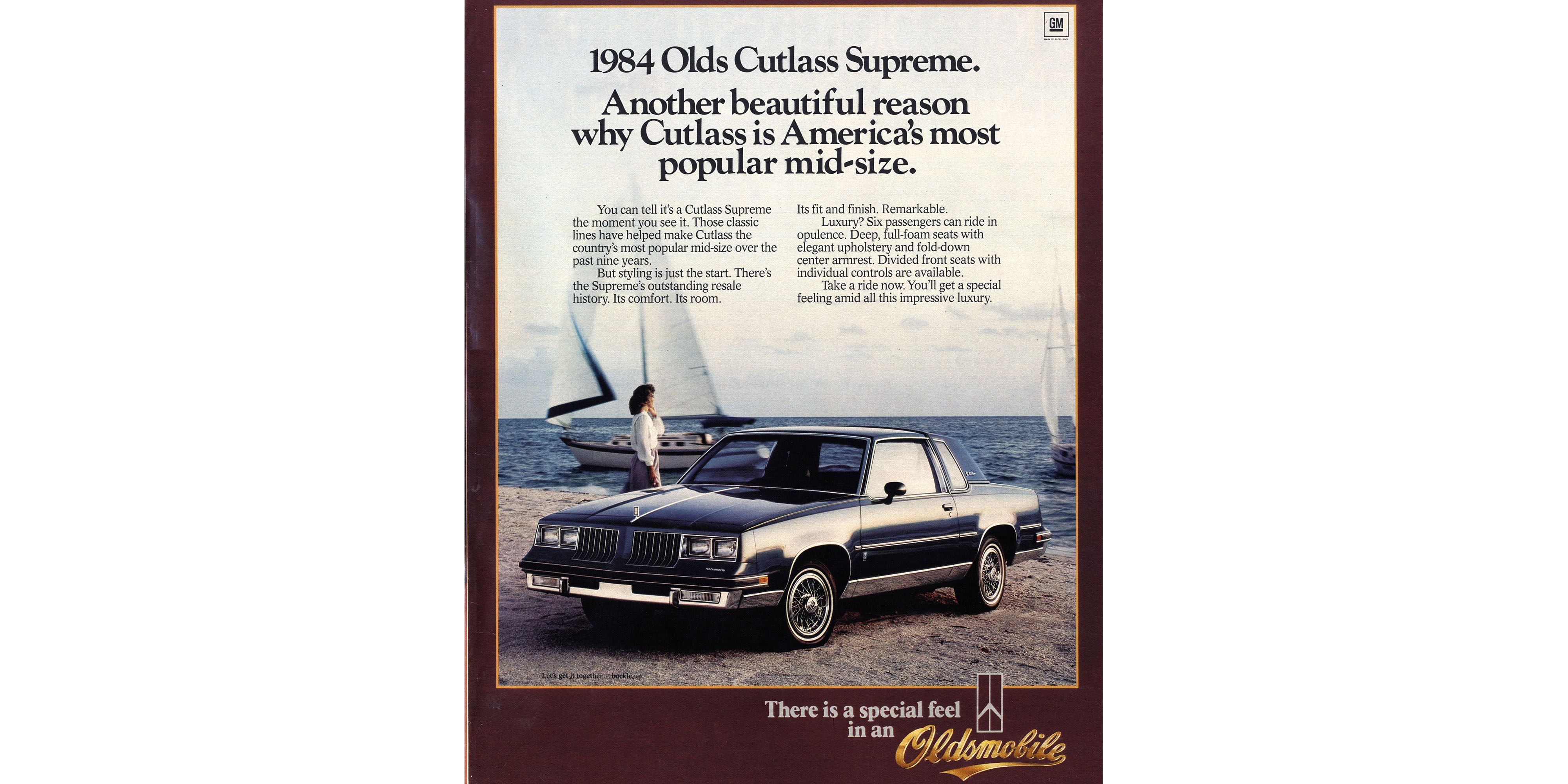 Most Logical Conclusion Vintage Print Ad 1983 Oldsmobile Cutlass 
