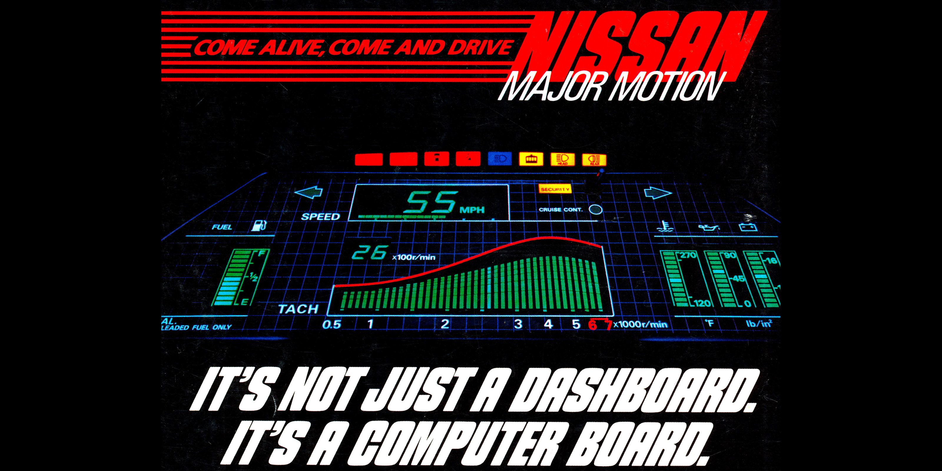 1985 Nissan 300ZX's Digital Dash Displays All but Your Passenger's Age