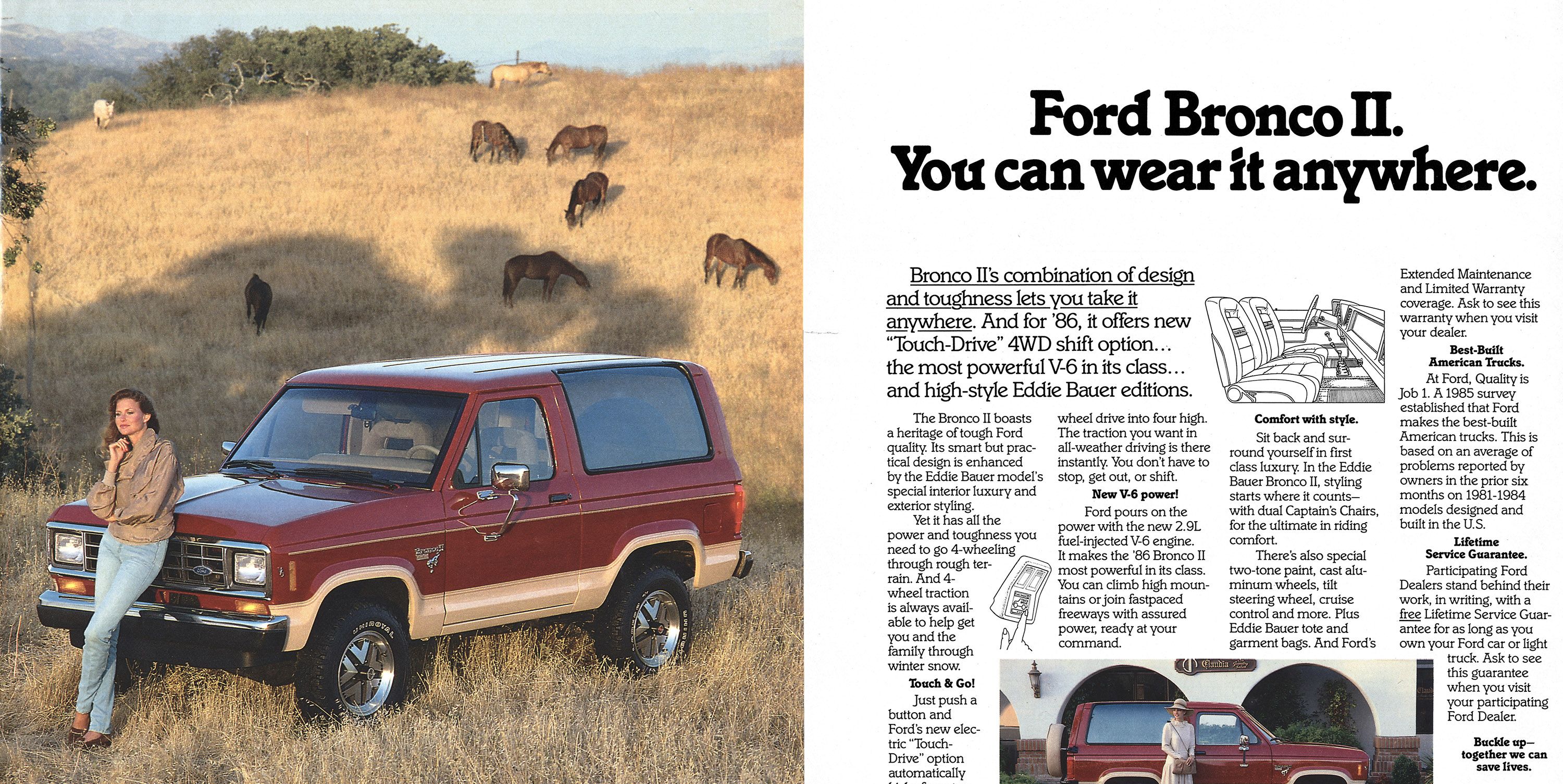You Can Wear the 1986 Ford Bronco II SUV Anywhere