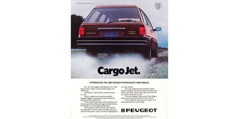 1986 Peugeot 505 Turbo Magazine ad