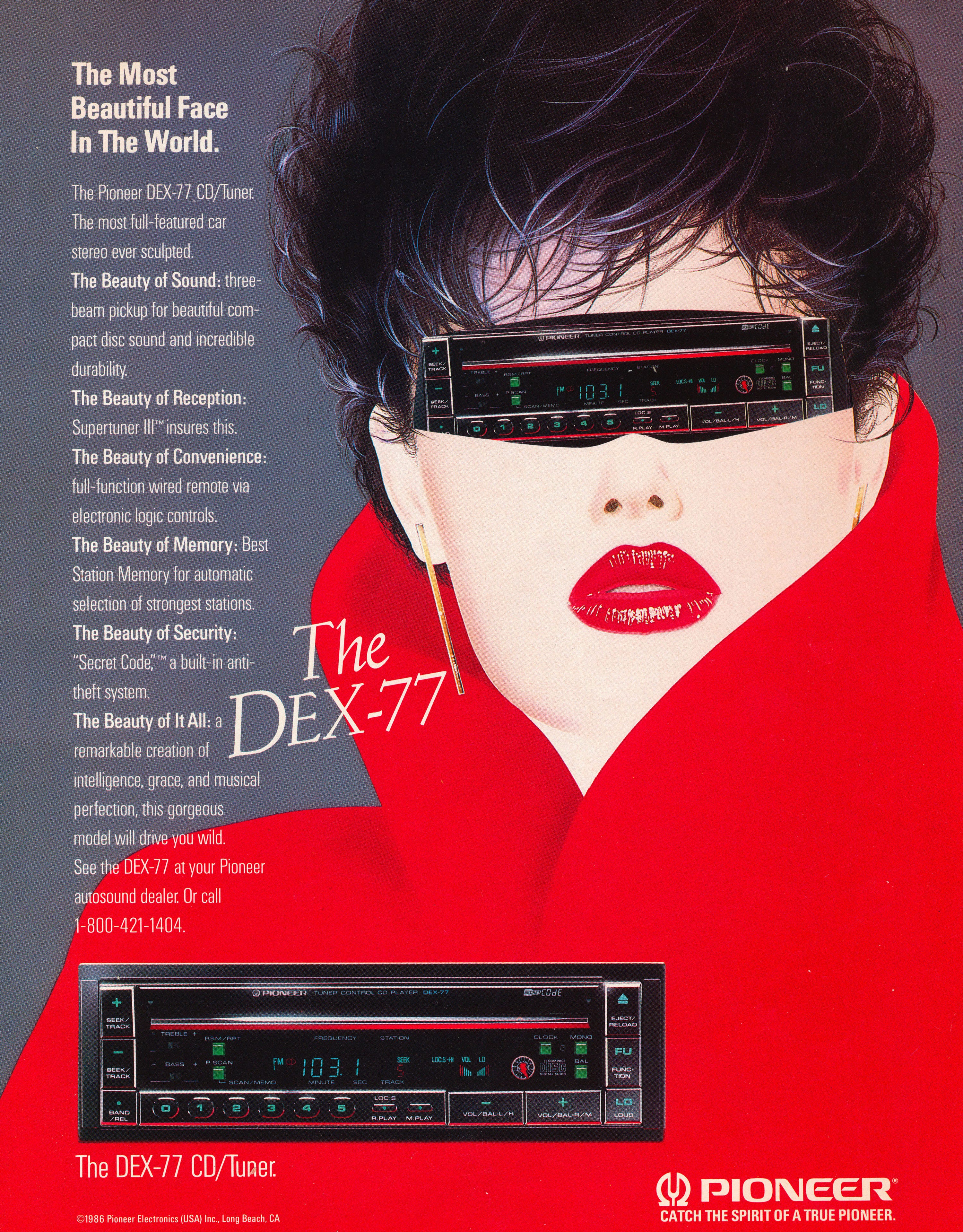 Mount a CD Player in Your Skull with the 1986 Pioneer DEX-77