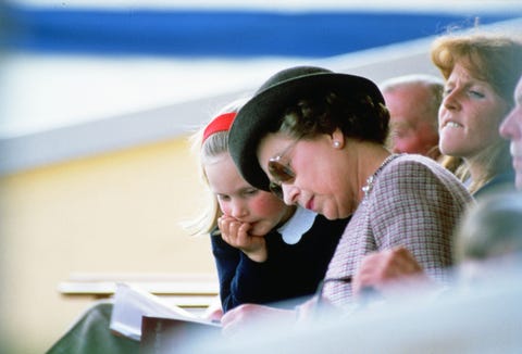 queen elizabeth zara phillips reading