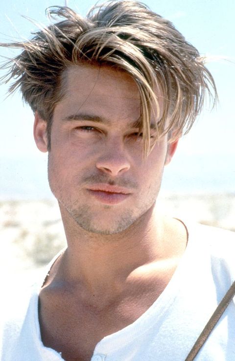 Actor Brad Pitt in his modelling days in the early 1990's. © Iain McKell / R