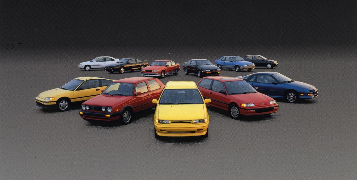 See a comparison photo of the 1990’s Small Sporty Coupes