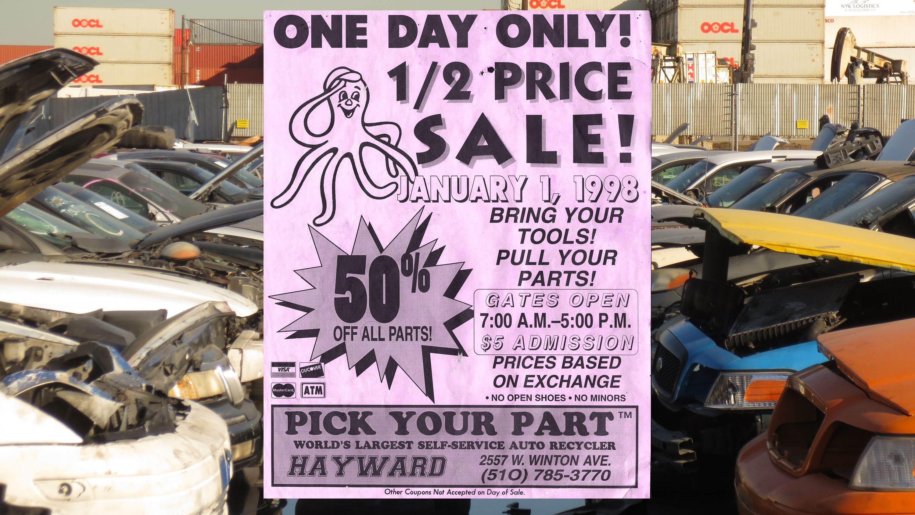 Enjoy 1990s Junkyard History with These Half Price Sale Flyers